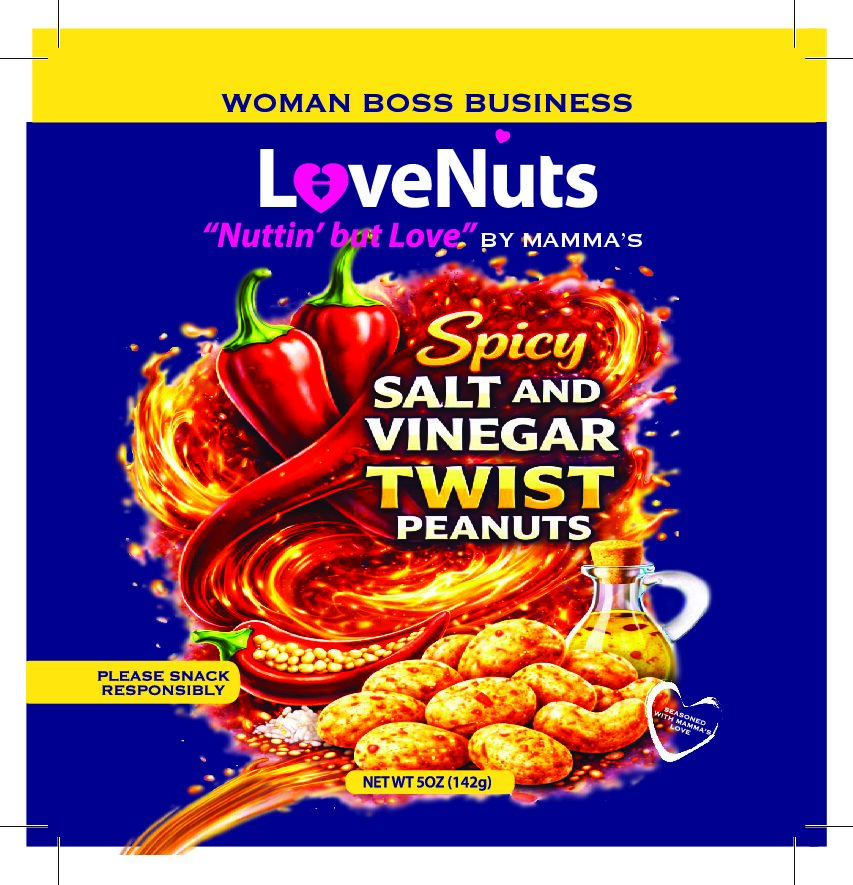 Spicy Salt and Vinegar Twist Peanut