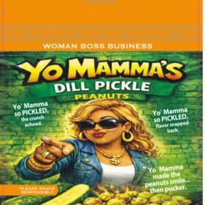 Yo Mamma's Dill Pickle Peanuts package